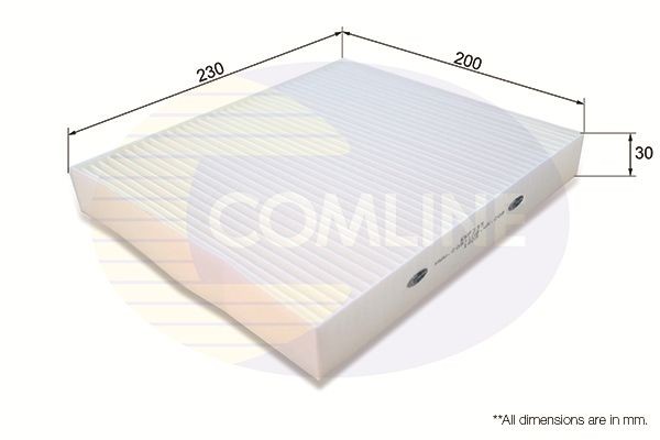 COMLINE EKF333: Filtrs, Salona telpas gaiss Smalkās attīrīšanas salona filtrs