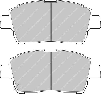 FERODO RACING FCP1392H: Stabdžių kaladėlės DS2500