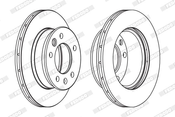 FERODO FCR228C: Piduriketas PREMIER Ø: 276mm, õhutusega, Ø: 276mm, kaetud