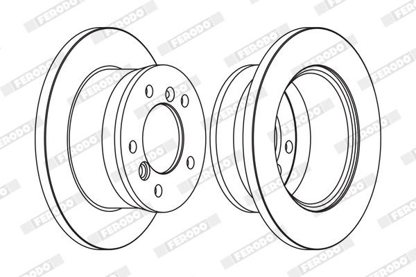 FERODO FCR229C: Piduriketas PREMIER Ø: 272mm, täis, Ø: 272mm, kaetud