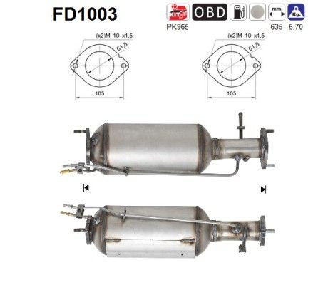 AS FD1003: Tahmafilter