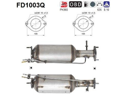 AS FD1003Q: Tahmafilter