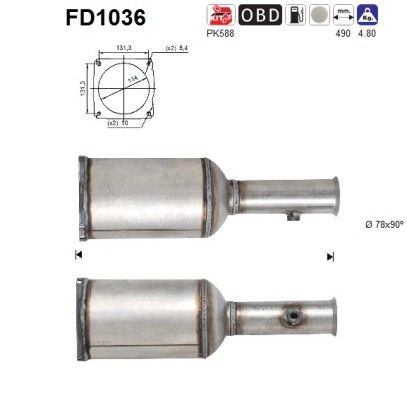 AS FD1036: Tahmafilter
