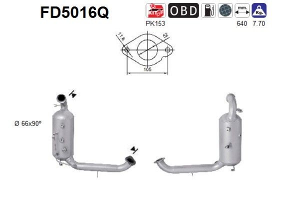 AS FD5016Q: Tahmafilter