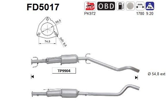 AS FD5017: Tahmafilter