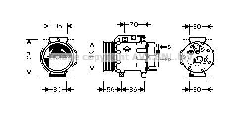 PRASCO FDAK378: Kliimakompressor
