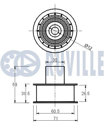 RUVILLE 5542672: Jogo de correias dentadas com material de montagem/fixação, Número de dentes 1: 137, com parafuso, para cambota
