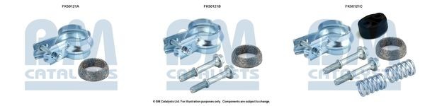 BM CATALYSTS FK50121: Σετ τοποθέτησης, σωλήνας εξάτμ.