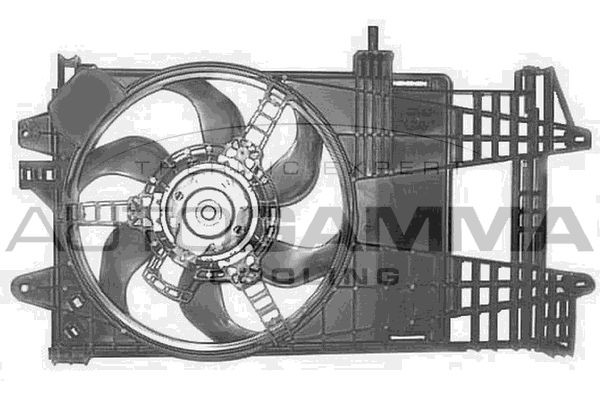 AUTOGAMMA GA201031: Ventilátor chladenia motora 315mm, s nosnym ramom
