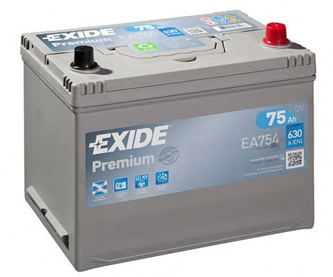 EXIDE EA754: Starterio akumuliatorius PREMIUM