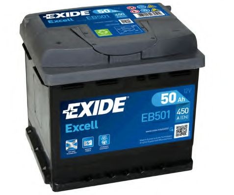 EXIDE EB501: Starterio akumuliatorius EXCELL