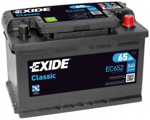 EXIDE EC652: Starterio akumuliatorius Classic