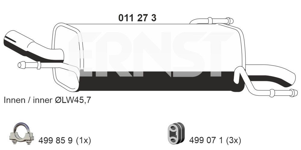 ERNST 011273: Lõppsummuti 680mm