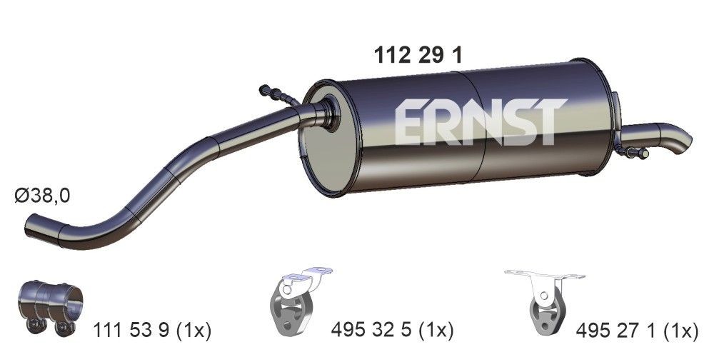 ERNST 112291: Lõppsummuti 1250mm