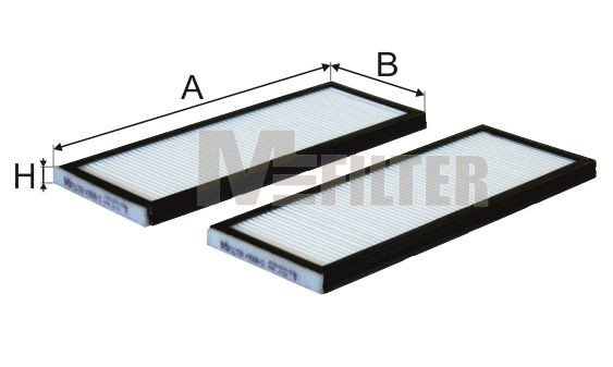 MFILTER K 9006-2: Filtrs, Salona telpas gaiss Smalkās attīrīšanas salona filtrs