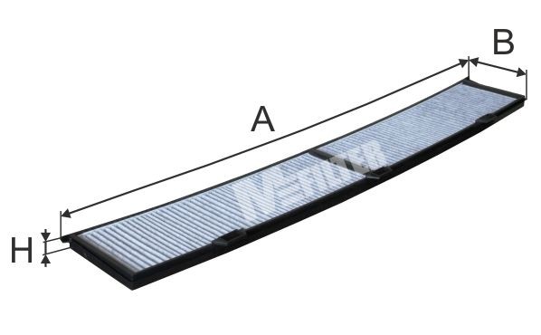 MFILTER K 9033C: Filtrs, Salona telpas gaiss Aktivētās ogles filtrs, Smalkās attīrīšanas salona filtrs