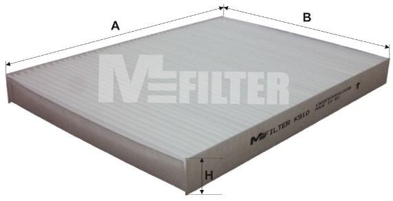 MFILTER K 910: Filtrs, Salona telpas gaiss Smalkās attīrīšanas salona filtrs