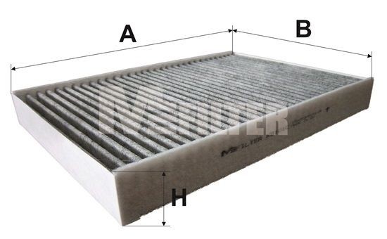 MFILTER K 9101C: Filtro abitacolo Filtro al carbone attivo, Filtro antipolline