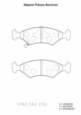 NPS K360A04: Piduriklotsid Esisild