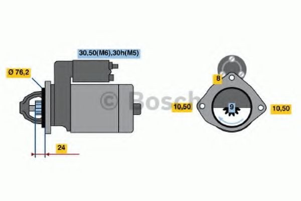 BOSCH 0 986 012 620: Motorino avviamento 2,2KW