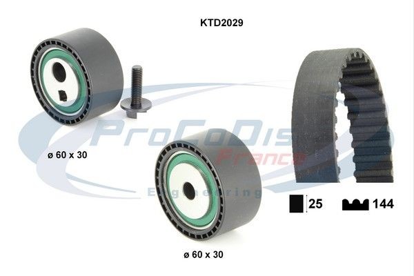 PROCODIS FRANCE KTD2029: Jogo de correias dentadas N.º dentes: 144
