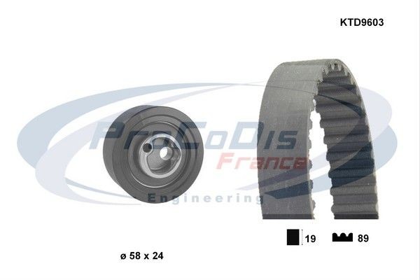 PROCODIS FRANCE KTD9603: Jogo de correias dentadas N.º dentes: 89
