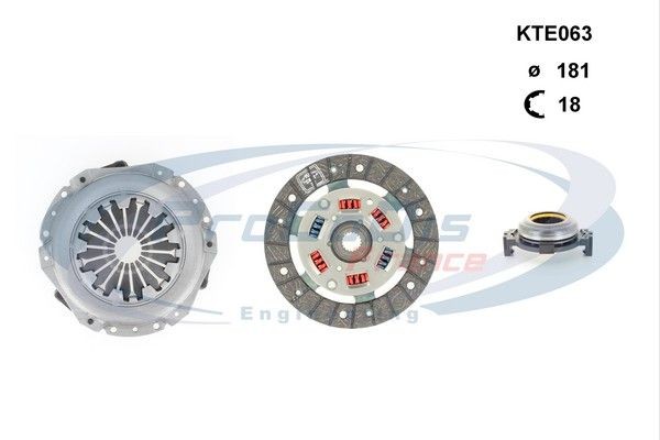 PROCODIS FRANCE KTE063: Kit frizione con cuscinetto disinnesto, con disco frizione