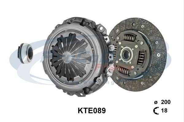 PROCODIS FRANCE KTE089: Kit frizione con spingidisco frizione, con cuscinetto disinnesto, con disco frizione