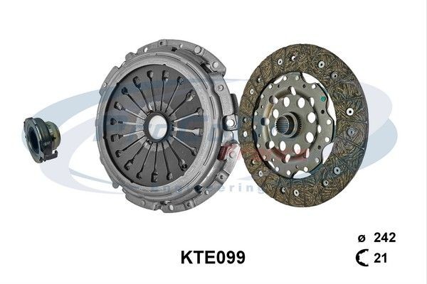 PROCODIS FRANCE KTE099: Kit frizione con spingidisco frizione, con cuscinetto disinnesto, con disco frizione, Volano bimassa da controllare e, se il caso, sostituire