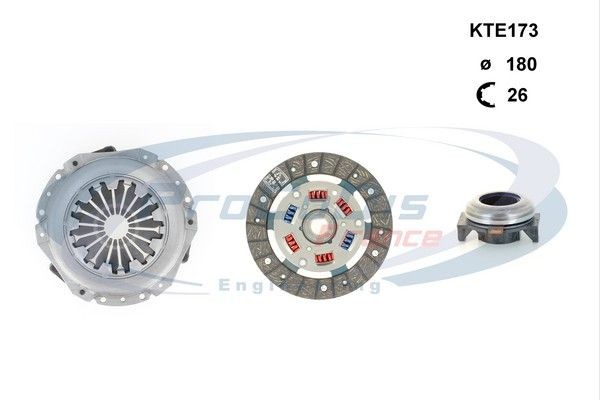 PROCODIS FRANCE KTE173: Kit de embraiagem com rolamento de desembraiagem, com disco da embraiagem