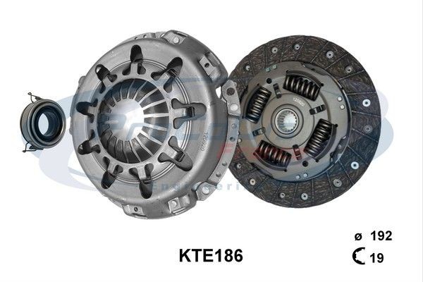 PROCODIS FRANCE KTE186: Kit frizione con spingidisco frizione, con cuscinetto disinnesto, con disco frizione