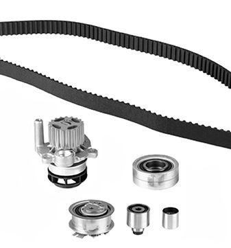 KWP KW1137-1: Pompă apă + kit distribuție Latime: 25mm