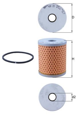 KNECHT KX 21D: Filtro carburante
