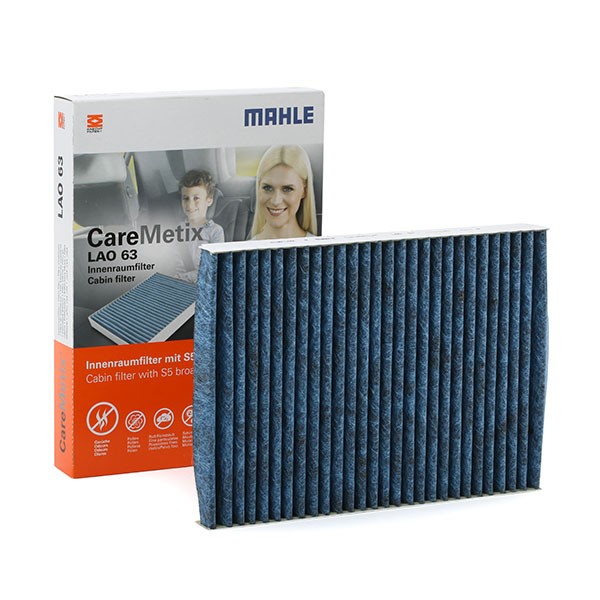 MAHLE ORIGINAL LAO 63: Salono filtras aktyvios anglies filtras, priešalerginio poveikio, antibakterinio poveikio, CST4624