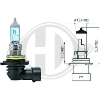 DIEDERICHS LID10031: Λυχνία, μεγάλα φώτα 12V, 51W, HB4 Xenon Look