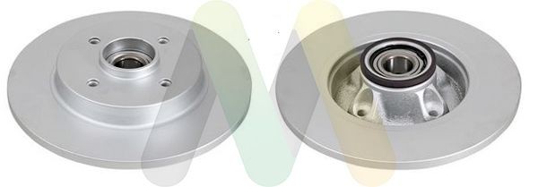 MOTAQUIP LVBD1254: Piduriketas COATED Ø: 268mm, täis, Ø: 268mm, kaetud, koos ABS-andurirõngaga, koos rattalaagriga, koos integreeritud ABS-anduriga