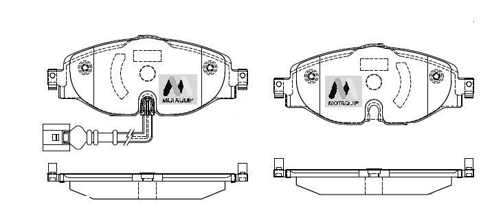 MOTAQUIP LVXL1749: Piduriklotsid koos poltidega