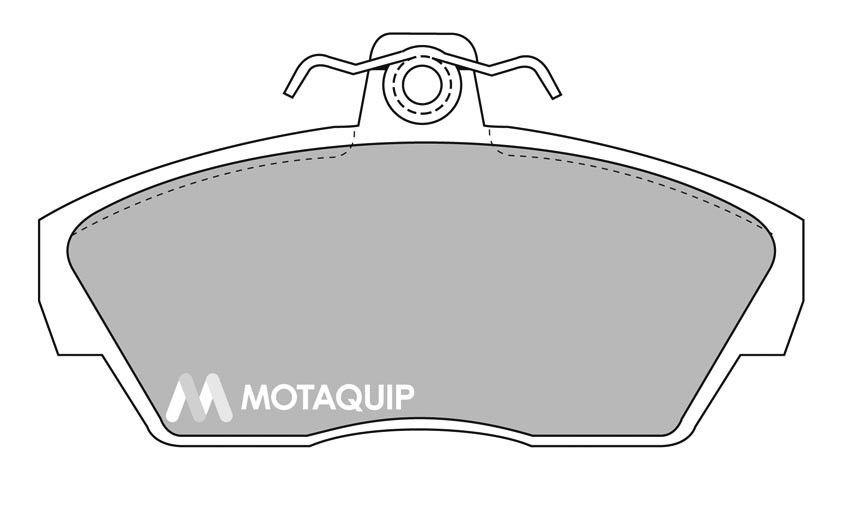 MOTAQUIP LVXL256: Juego de pastillas de freno con pernos