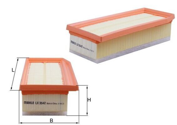 KNECHT LX 3542: Gaisa filtrs