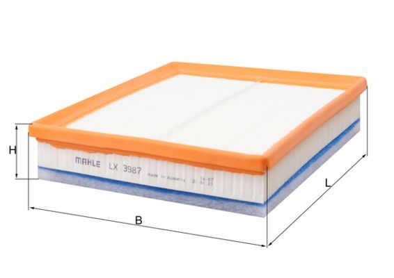 KNECHT LX 3987: Õhufilter