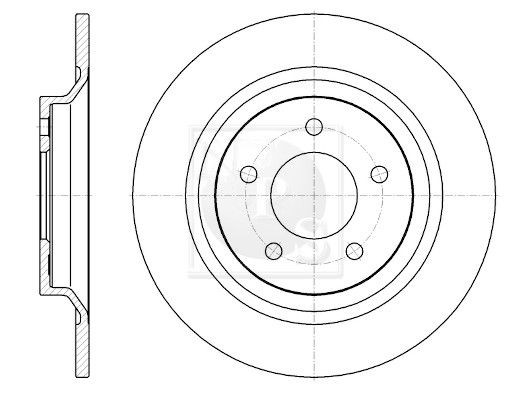 NPS M331A32: Piduriketas Tagasild, Ø: 301,8mm, õhutusega, Ø: 301,8mm
