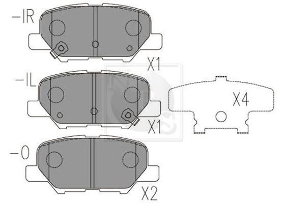 NPS M361A21: Piduriklotsid Tagasild