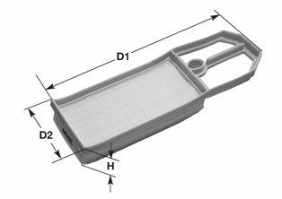CLEAN FILTER MA3114: Oro filtras