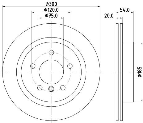 MINTEX MDC2714: Piduriketas Ø: 300mm, sisemine õhutus, Ø: 300mm, ilma rattakeskmeta, ilma rattalaagrita, ilma rattakinnituspoltideta
