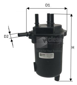 CLEAN FILTER MGC1682: Degvielas filtrs