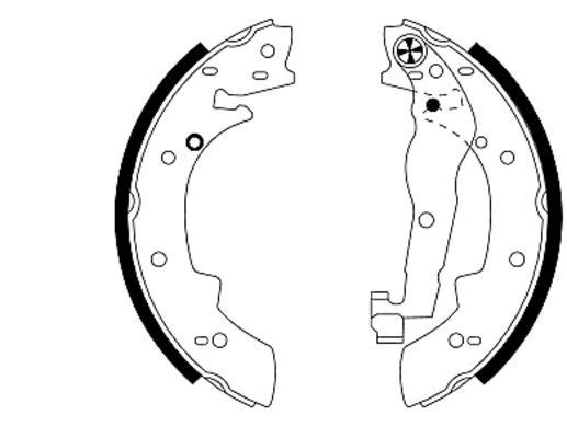 MINTEX MSP036: Zestaw szczęk hamulcowych Shoe Kit Pro z cylinderkiem hamulcowym, z elementem nastawczym