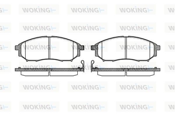 WOKING P9523.14: Stabdžių kaladėlės priekinė ašis