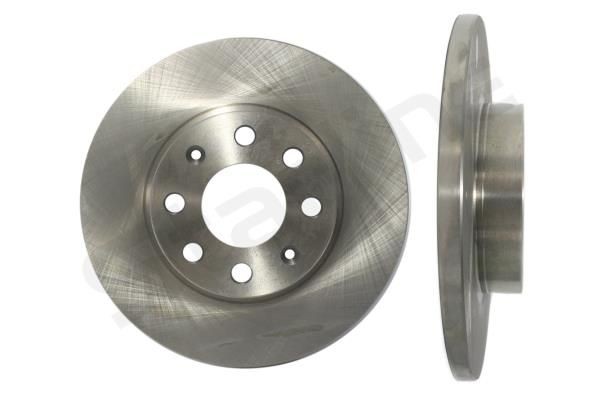 STARLINE PB 1791: Bremseskive bagaksel, foraksel, Ø: 257mm, fuldstændigt, Ø: 257mm