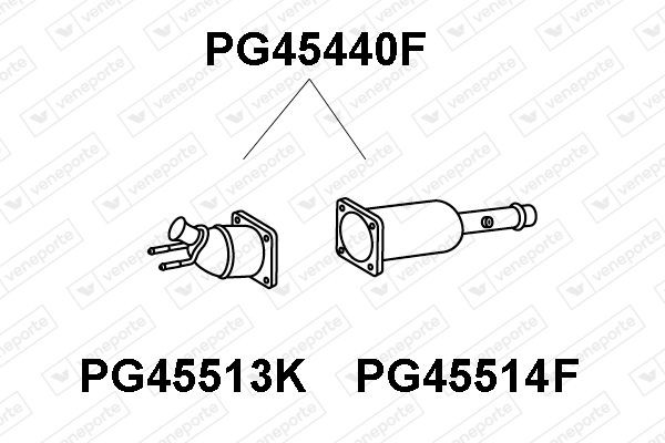 VENEPORTE PG45440F: Tahmafilter koos osadega