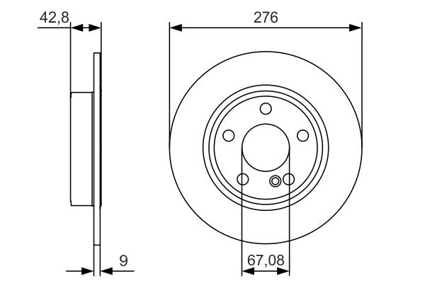 BOSCH 1 457 434 050: Degvielas filtrs